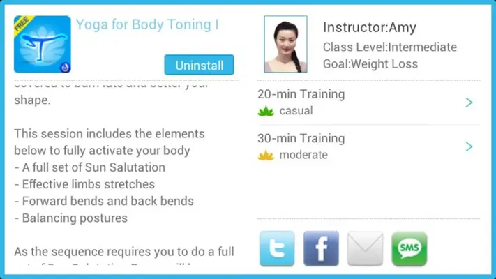 Yoga for Body Toning I android App screenshot 4